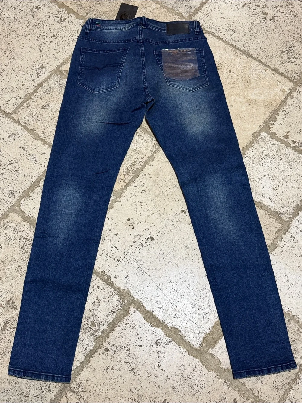Diesel Sleenker Skinny Jeans Dark Blue 30x31 NWTS